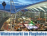 Weihnachtsdorf im MAC Munich Airport Center Forum (Foto: MAC)